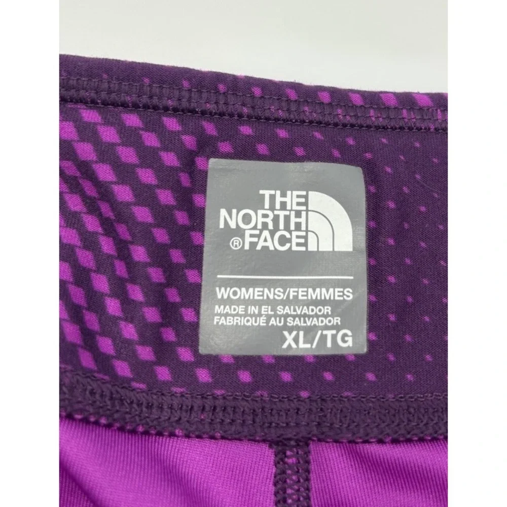 The North Face Women's XL Polyester‎ Purple Graphic Cropped Leggings - Picture 2 of 5